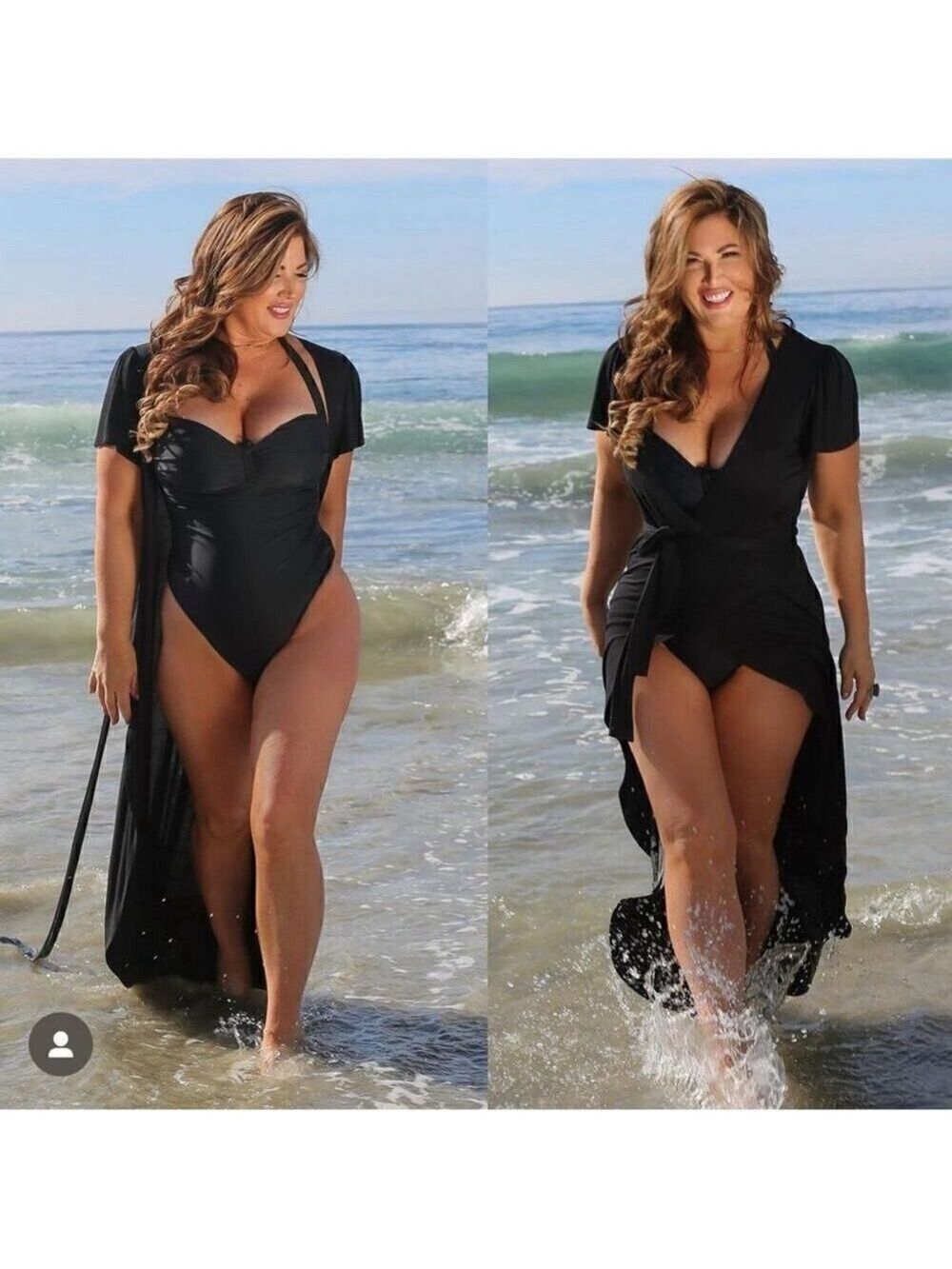 NWOT Sun Kitten Swimwear Emily Wrap Dress Size M